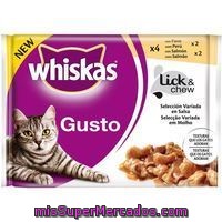 Gusto Selección De Pavo-salmón Whiskas, Pack 4x85 G