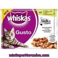 Gusto Selección De Pollo-buey Whiskas, Pack 4x85 G