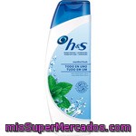 H&s Champú Anticaspa Todo En Uno Mentol Fresh + Acondicionador Para Cabello Limpio Y Fresco Frasco 360 Ml