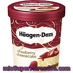 Haagen-dazs Strawberry Cheescake Helado De Tarta De Queso Con Salsa De Fresa Y Trocitos De Galleta Tarrina 500 Ml