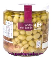 Habitas Con Jamón Carrefour 330 G.