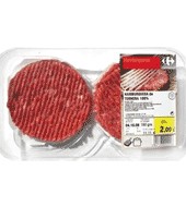 Hamburguesa De Ternera Carrefour Bandeja De 2x180 G.