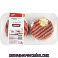 Hamburguesa De Vacuno Eroski Basic, 6 Unid., Bandeja 510 G