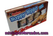 Happy Hippo (galleta De Barquillo Con Cacao Y Relleno Cremoso De Leche Y Cacao) Kinder 5 Unidades 103,5 Gramos