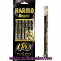 Haribo Oro Regaliz Negro Bolsa 108 Gr 6 Sticks