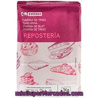Harina De Trigo Para Repostería Eroski, Paquete 1 Kg