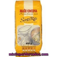 Harina Fina De Maíz Para Cocinar Santa Rita, Paquete 400 G