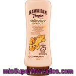 Hawaiian Tropic Shimmer Effect Loción Solar Protectora Efecto Brillo Fp-25 Resistente Al Agua Frasco 180 Ml