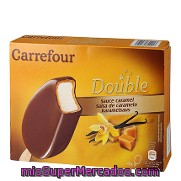 Helado Bombón Doble Caramelo Carrefour 4 Ud.