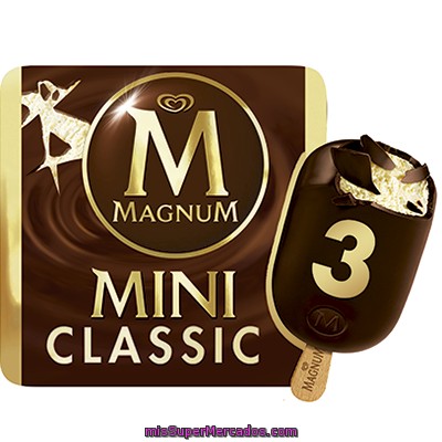 Helado Bombón Mini Classic Magnum 3 Ud.