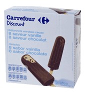 Helado Bombon Vainilla Chocolate Carrefour Discount 16 Ud.