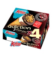 Helado Cono Adiction 3 Chocolates Sin Azucares Añadidos Kalise 4 Ud.