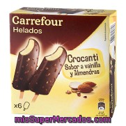 Helado Crocanti Con Almendras Carrefour Pack De 6x38 G.