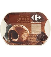 Helado De Chocolate Carrefour 1 Kg.