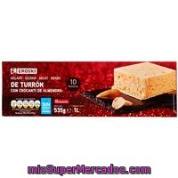 Helado De Turrón Con Crocanti Eroski, Bloque 535 G