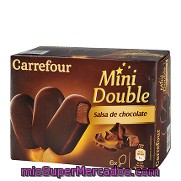 Helado Mini Bombón Doble De Chocolate Carrefour 6 Ud.