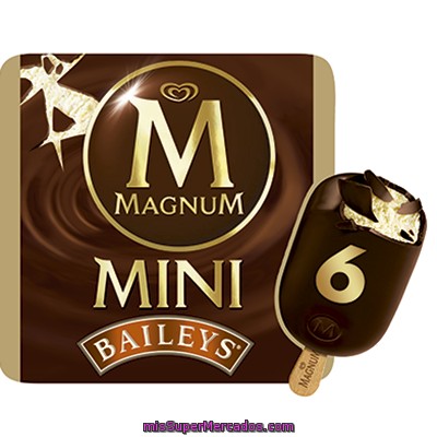 Helado Mini Bombón Relleno De Baileys Magnum 6 Ud.