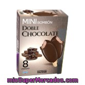 Helado Palo Bombon Mini Doble Chocolate, Hacendado, Caja 8 U - 480 Cc