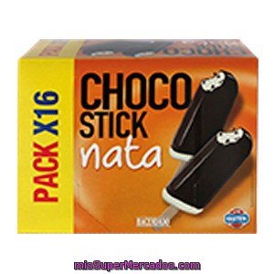 Helado Palo Choco Stick Nata, Hacendado, Caja 16 U - 1088 Cc
