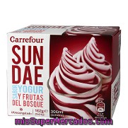 Helado Sundae De Yogur Y Frutas Del Bosque Carrefour 2x81 G.