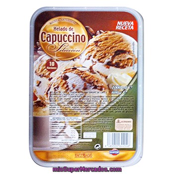 Helado Tarrina Capuccino, Hacendado, Tarrina 10 Raciones - 1 L