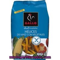 Helices Tricolor Sin Gluten Gallo, Paquete 500 G