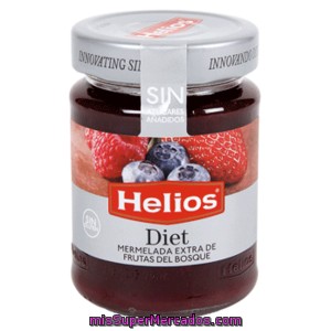 Helios Mermelada Frutas Del Bosque Diet Extra Frasco 280 Gr