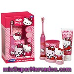 Hello-kitty Estuche Con Cepillo De Dientes + Pasta Dentífrica + Vaso