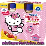 Hello Kitty Go De Fresa-plátano Nestlé, Pack 4x80 G