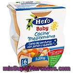 Hero Baby Cocina Mediterranea Cena De Verduras Con Jamón Y Quesito Pack 2x200 G Estuche 400 G