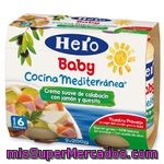 Hero Baby Cocina Mediterránea Crema Calabaza Jamón/queso 2x190g