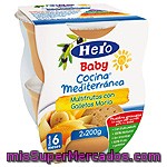 Hero Baby Cocina Mediterranea Multifruta Galleta Tarrina 2x200 Gr