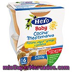 Hero Baby Cocina Mediterranea Tarrito De Plátano Yogur Griego Y Galletas Pack 2x200 G Estuche 400 G