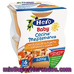 Hero Baby Cocina Mediterranea Verduras De La Huerta Con Pavo Y Pasta Pack 2x200 G Estuche 400 G