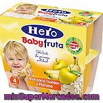 Hero Baby Fruta Tarrito Manzana Golden Y Plátano Pack 4x100 G Estuche 400 G