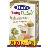 Hero Baby Natur Papilla De Cereales Con Galleta María Envase 1200 G