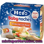 Hero Baby Noches Tarrito De Verduritas Con Pavo 100% Natural 2x190g Envase 380 G