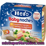 Hero Baby Noches Tarritos De Guisantes Tiernos Con Jamón Cocido Extra 2x190g Envase 380 G