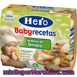 Hero Baby Recetas Tarritos Jardinera De Ternera 100% Natural 2x190g Estuche 380 G