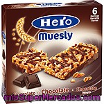 Hero Barrita De Cereales Muesly Con Chocolate Negro Caja 138 Gr