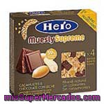 Hero Barritas De Cereales Muesly Chocolate Con Leche 110g