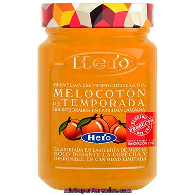 Hero Mermelada Melocotón De Temporada Frasco 350 G