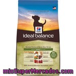 Hill's Ideal Balance Adult Alimento Elaborado Con Ingredientes Naturales Para Perros Adultos Con Pollo Y Arroz Envase 12 Kg
