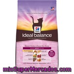 Hill's Ideal Balance Adult Alimento Para Gato Adulto Elaborado Con Ingredientes Naturales Con Pollo Y Arroz Integral Envase 2 Kg