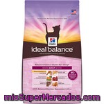 Hill's Ideal Balance Adult Alimento Para Gato Adulto Elaborado Con Ingredientes Naturales Con Pollo Y Arroz Integral Envase 2 Kg