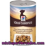 Hill's Ideal Balance Alimento Para Perro Adulto Receta De Pollo Y Vegetales Envase 363 G