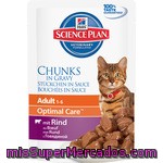 Hill's Science Plan Adult Bocaditos En Salsa Para Gatos Con Ternera Bolsa 85 G