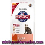 Hill's Science Plan Adult Light Alimento Especial Para Gatos Adultos Con Pollo Para Ayudar A Mantener El Peso Ideal Bolsa 1,5 Kg