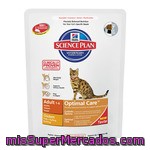 Hill's Science Plan Adult Optimal Care Alimento Especial Para Gatos Adultos Con Pollo Para Un Cuidado Optimo Bolsa 400 G