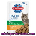 Hill's Science Plan Kitten Tiernos Bocaditos En Salsa Para Gatitos Con Pollo Envase 85 G